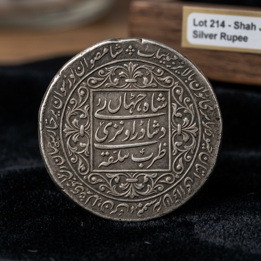 Mughal Empire Silver Rupee (Shah Jahan / Akbar)
