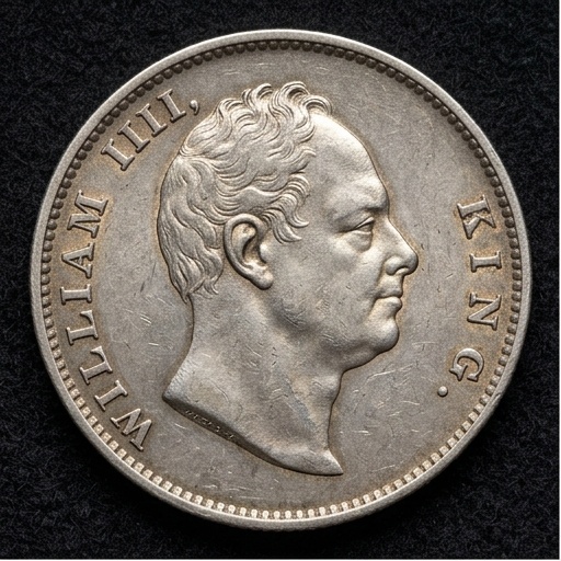 1835 King William IV 1 Rupee – First Uniform Coinage of British India Silver