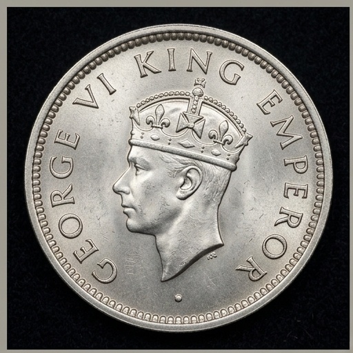 1939 King George VI 1 Rupee – The Holy Grail of British India (.917 Silver)